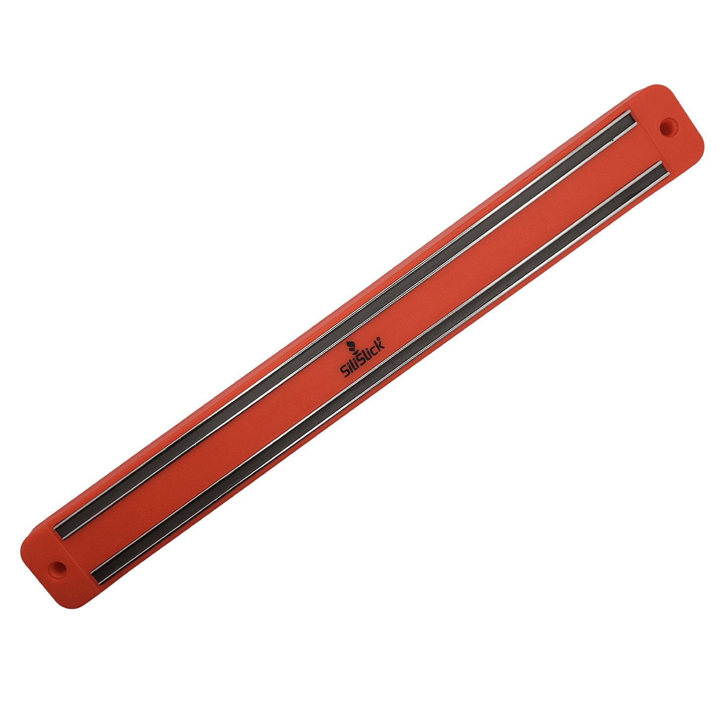 Kitchen Knife Set Kit Titanium Coated, Red Magnetic Rack & Sharpener