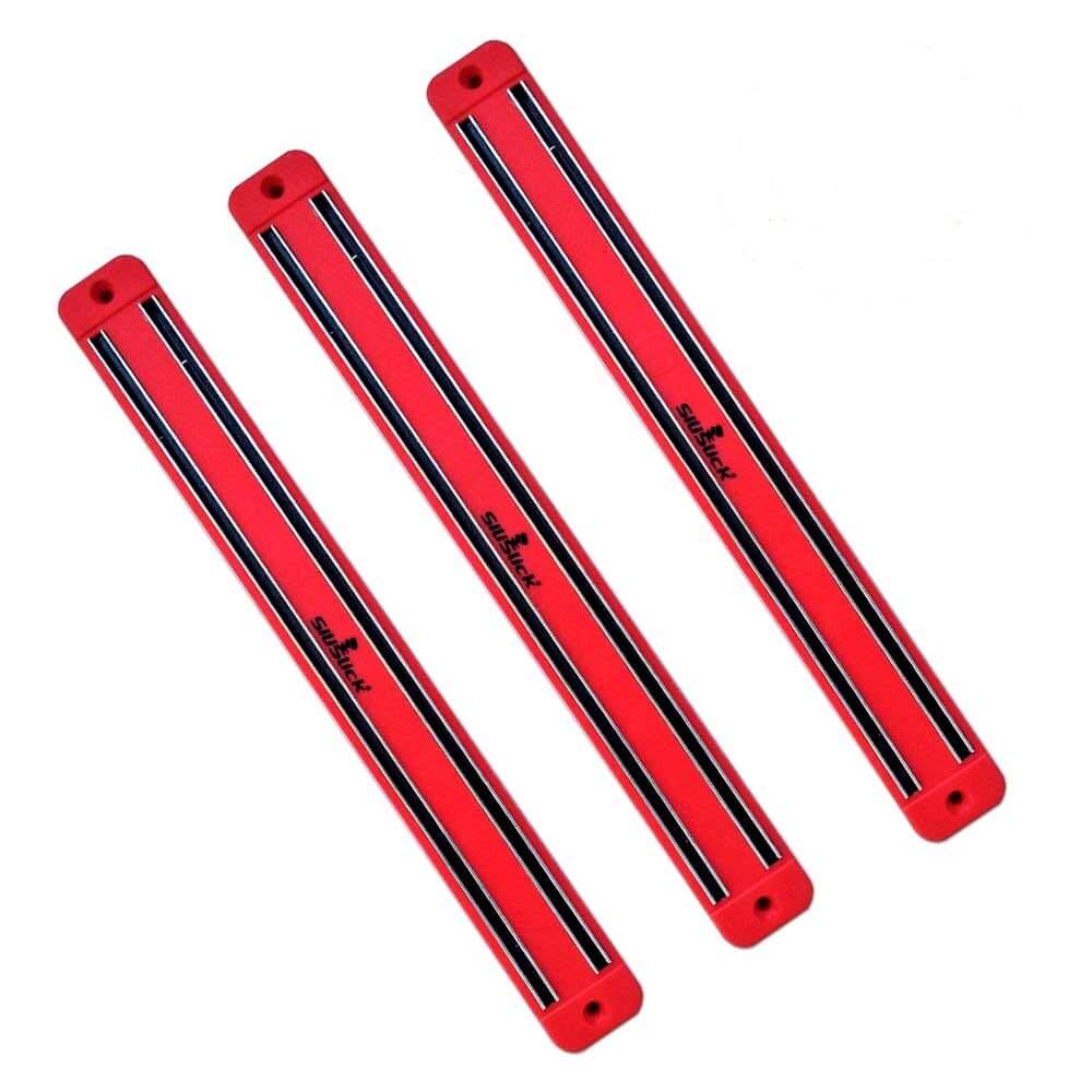 Magnetic Knife/Tool Rack - 3 Red