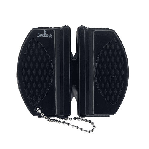 Kitchen Knife Set Kit | Black Handle, Black Magnetic Rack & Sharpener